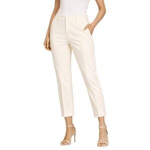 LIVERPOOL Los Angeles Tailored Trousers Cream Straight Leg Workwear Pants 2